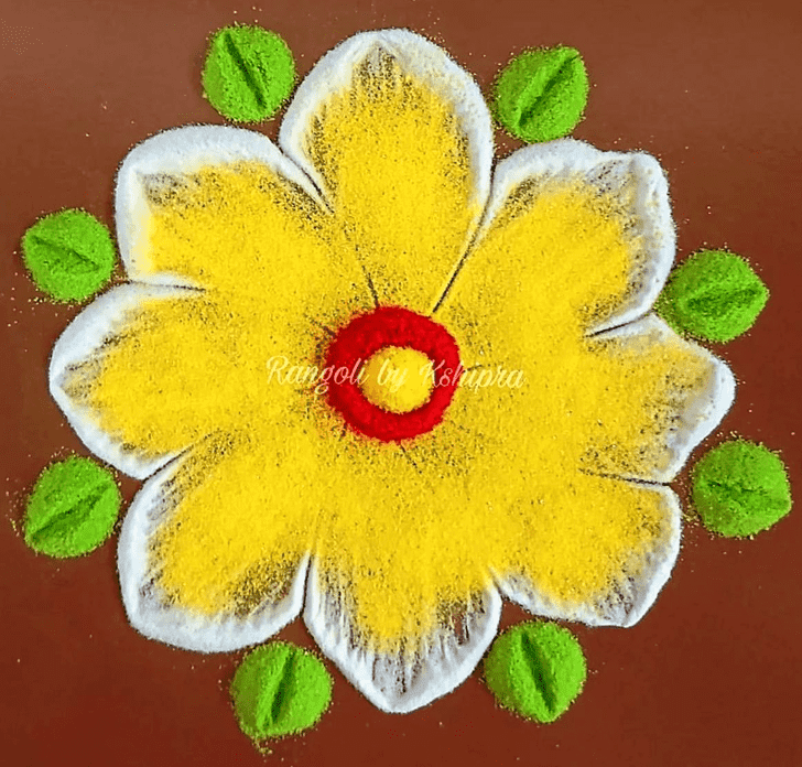 Wonderful Serbia Rangoli Design