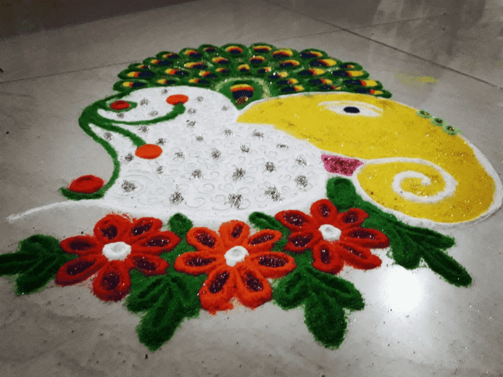 Adorable Sheetala Ashtami Rangoli