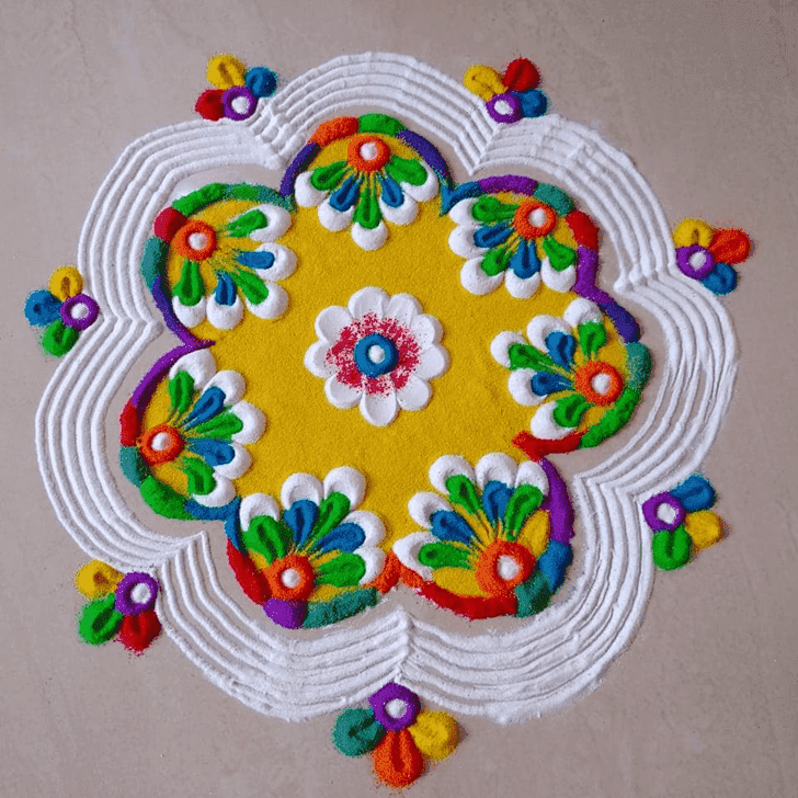 Appealing Sheetala Ashtami Rangoli