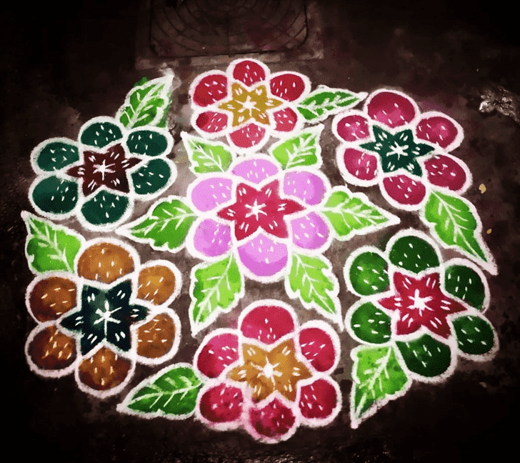 Beauteous Sheetala Ashtami Rangoli