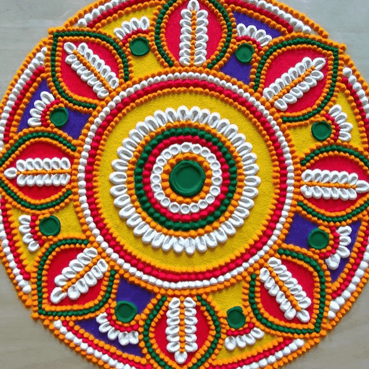 Fascinating Sheetala Ashtami Rangoli