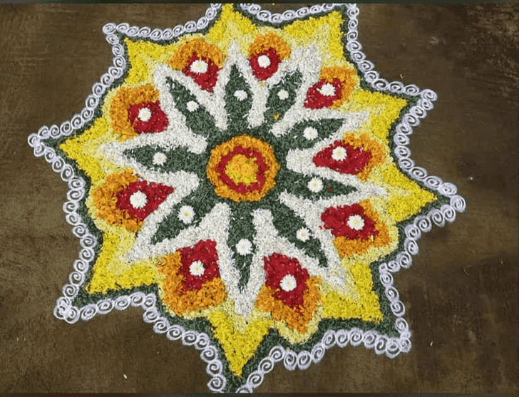 Fetching Sheetala Ashtami Rangoli