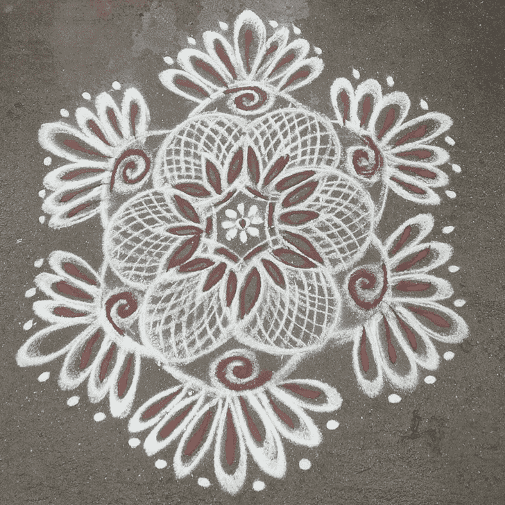 Graceful Sheetala Ashtami Rangoli