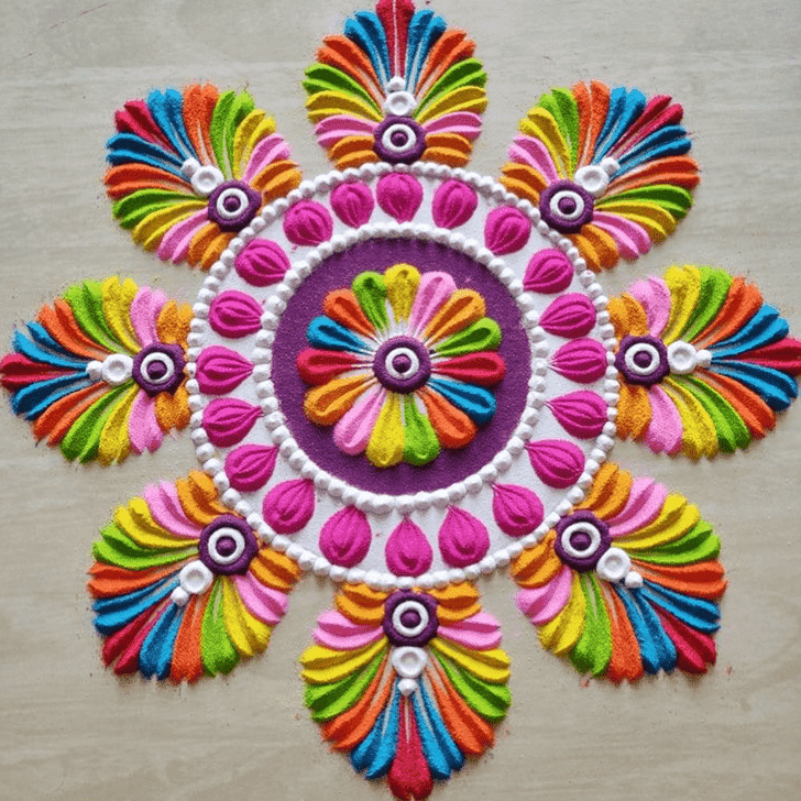 Ideal Sheetala Ashtami Rangoli