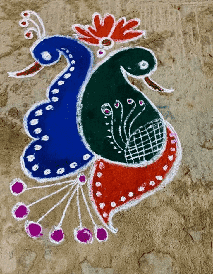 Ravishing Sheetala Ashtami Rangoli