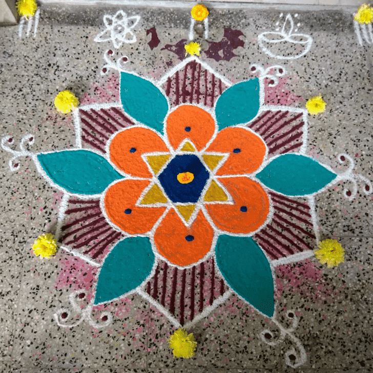 Resplendent Sheetala Ashtami Rangoli