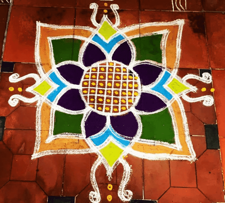 Splendid Sheetala Ashtami Rangoli