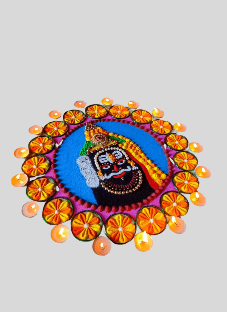 Enticing Shiva Rangoli