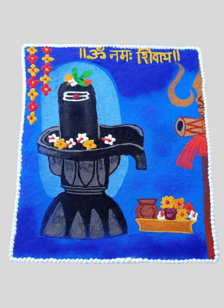 Fascinating Shiva Rangoli