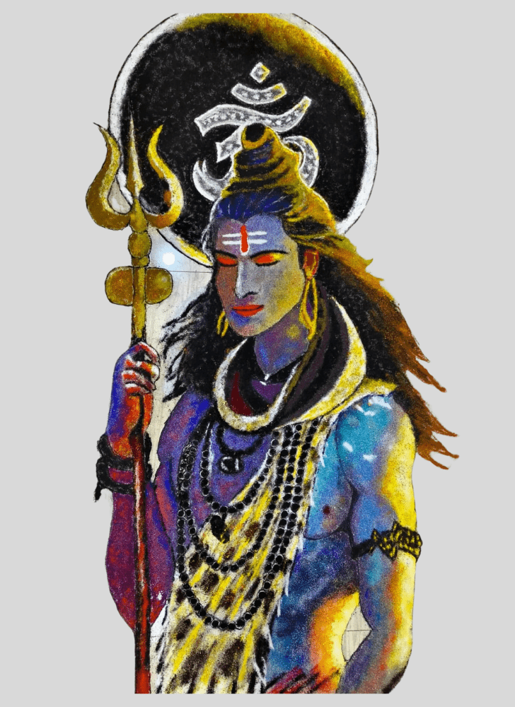 Grand Shiva Rangoli