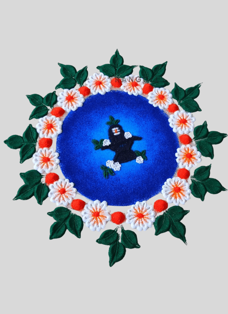 Refined Shiva Rangoli