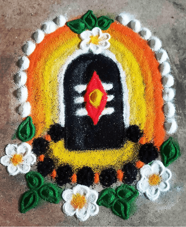 Exquisite Shivji Rangoli