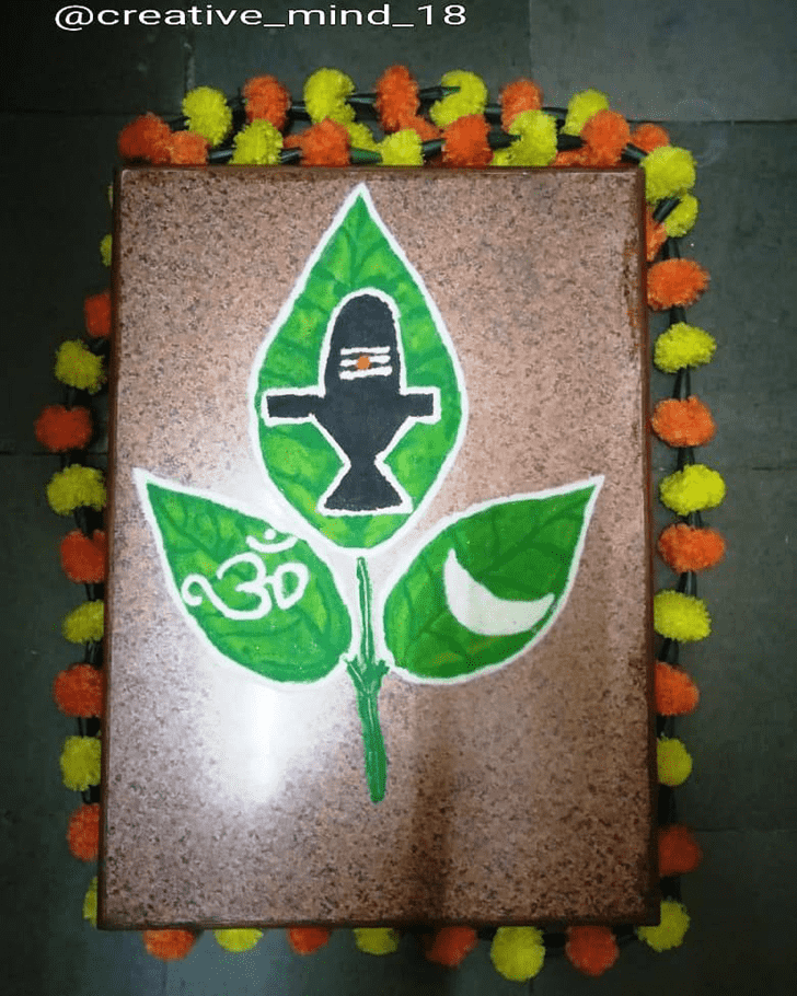 Gorgeous Shivji Rangoli