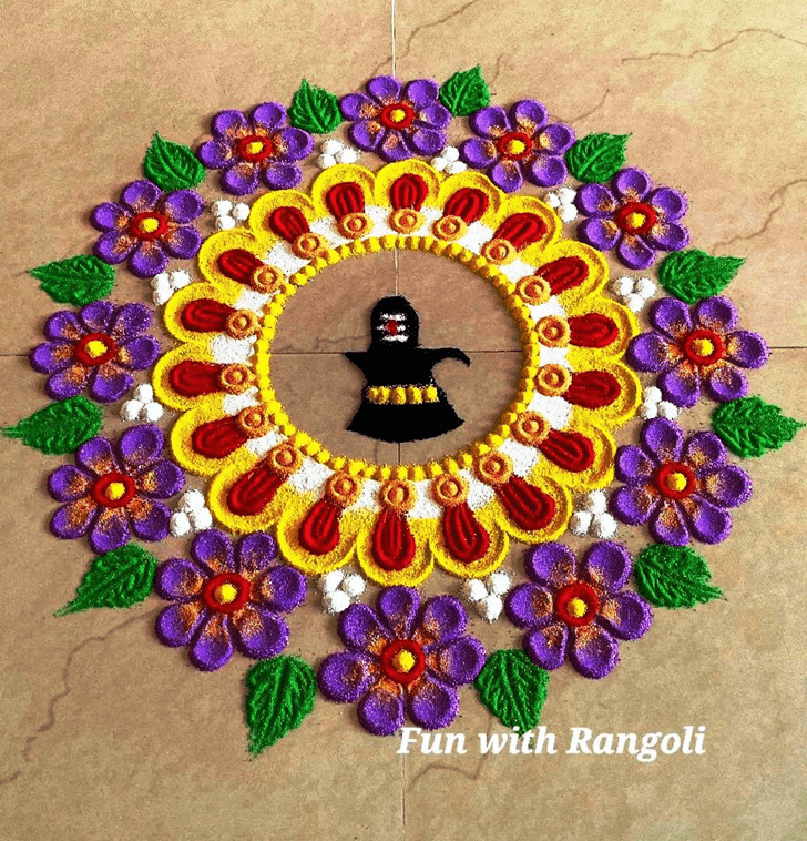 Awesome Shivji Rangoli