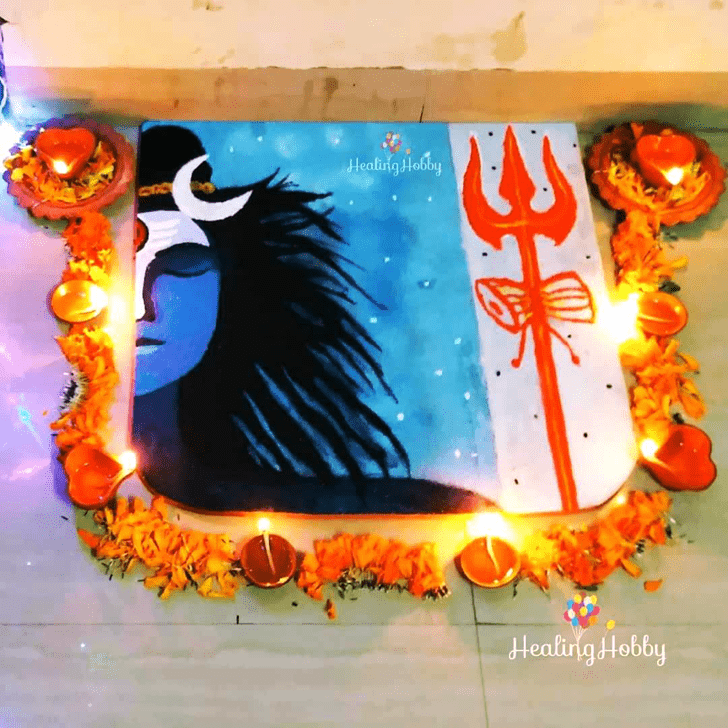 Ideal Shivji Rangoli