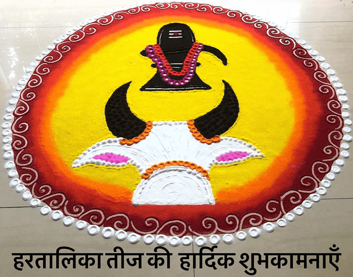 Pleasing Shivji Rangoli