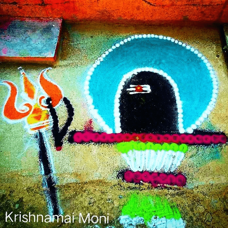 Pretty Shivji Rangoli