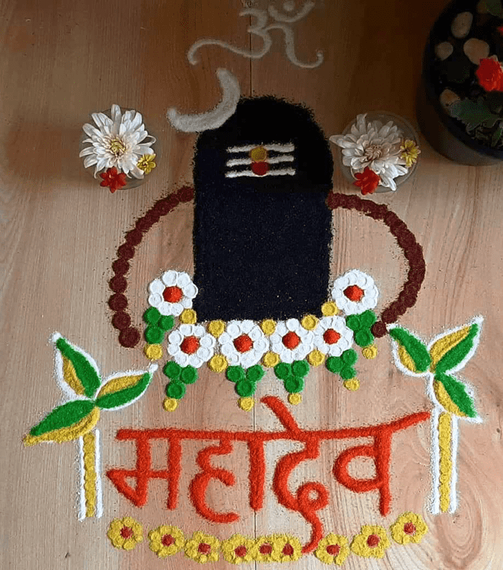 Radiant Shivji Rangoli