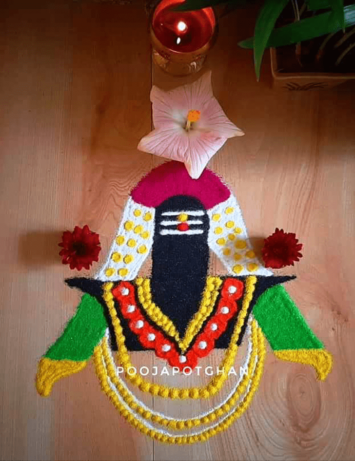 Ravishing Shivji Rangoli