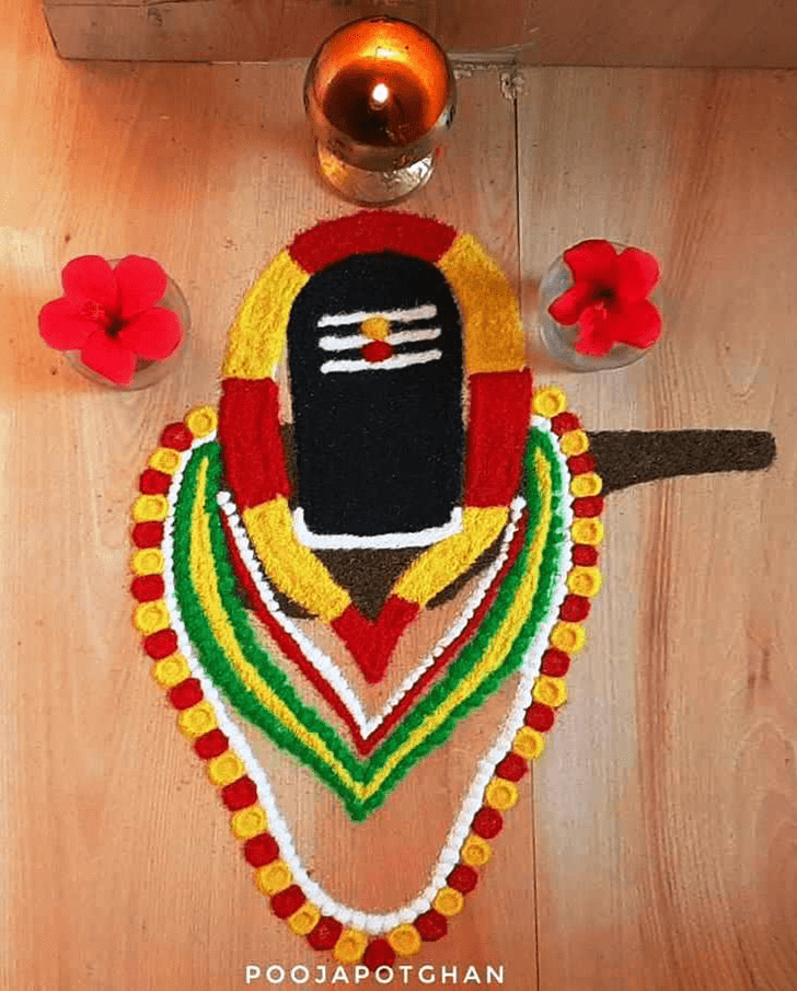 Splendid Shivji Rangoli