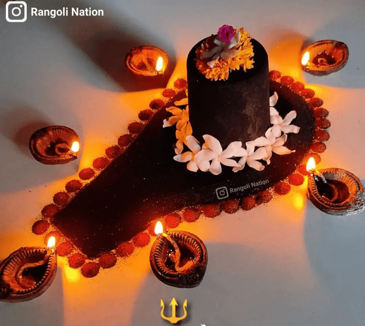 Excellent Shravan Rangoli