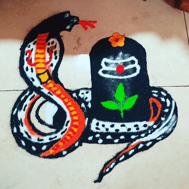 Grand Shravan Rangoli