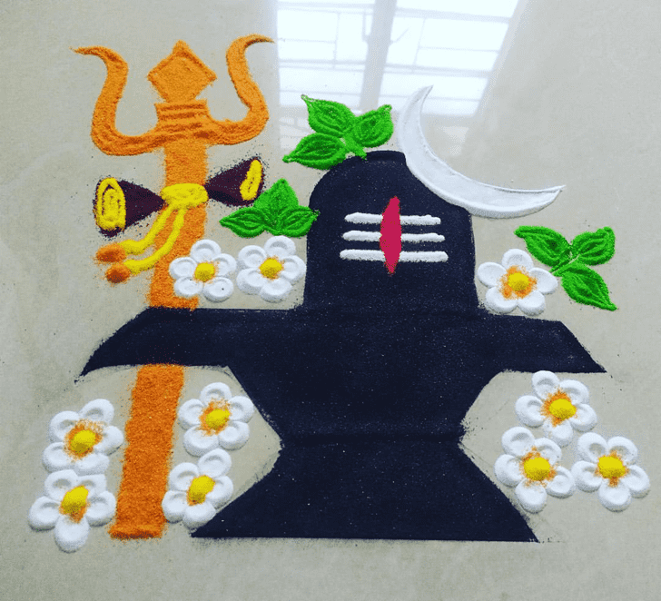 Awesome Shravan Rangoli