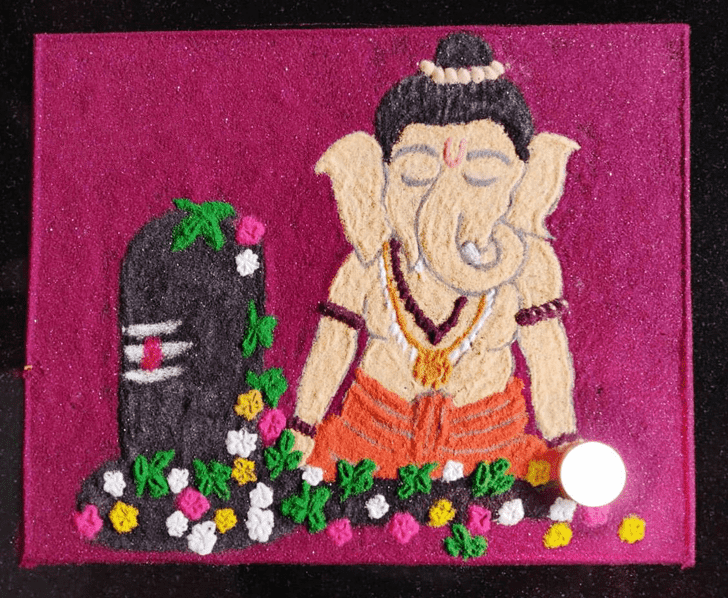 Magnetic Shravan Rangoli