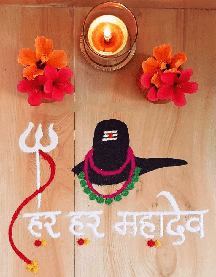 Magnificent Shravan Rangoli