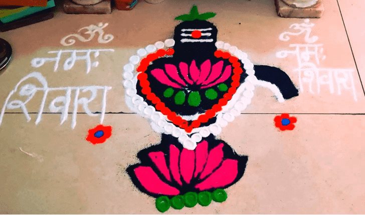 Mesmeric Shravan Rangoli