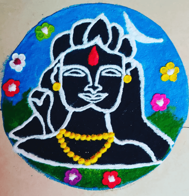 Ravishing Shravan Rangoli