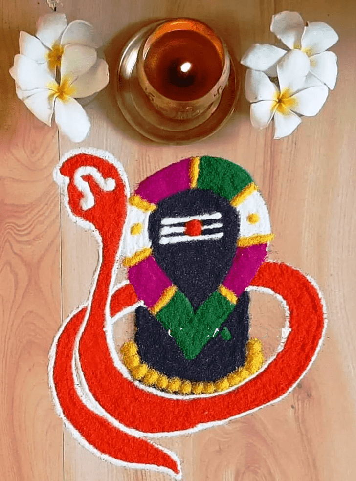 Resplendent Shravan Rangoli