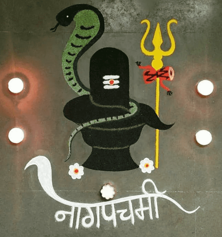 Slightly Shravan Rangoli