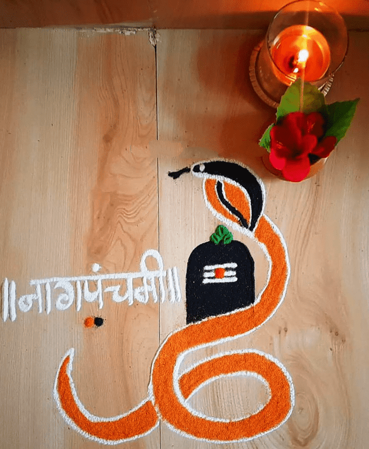 Splendid Shravan Rangoli