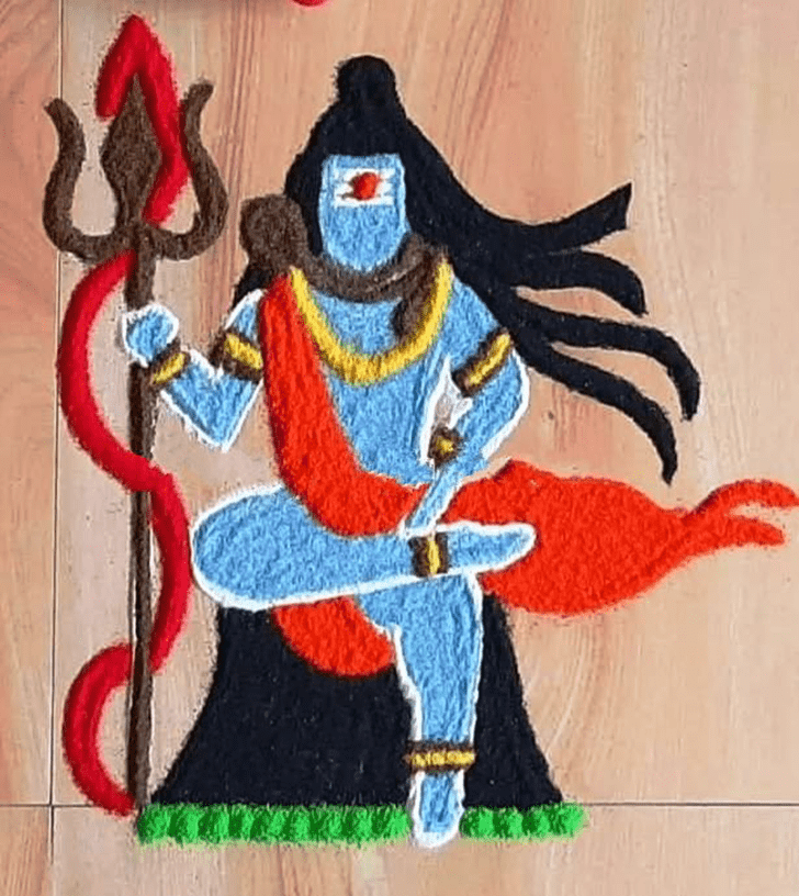 Mesmeric Shravan Somvar Rangoli