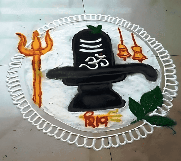 Shapely Shravan Somvar Rangoli