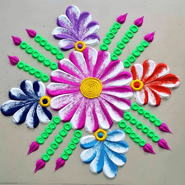 Hard Simha Sankranti Rangoli