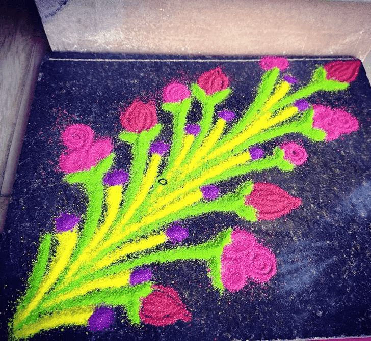 Fascinating Simha Sankranti Rangoli