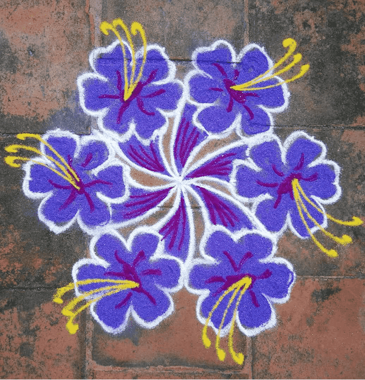 Grand Simha Sankranti Rangoli