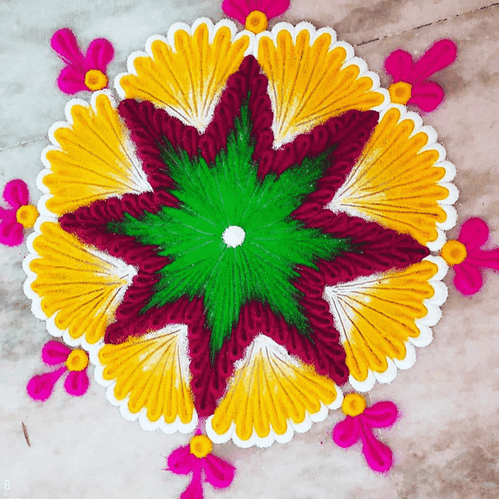 Magnificent Simha Sankranti Rangoli