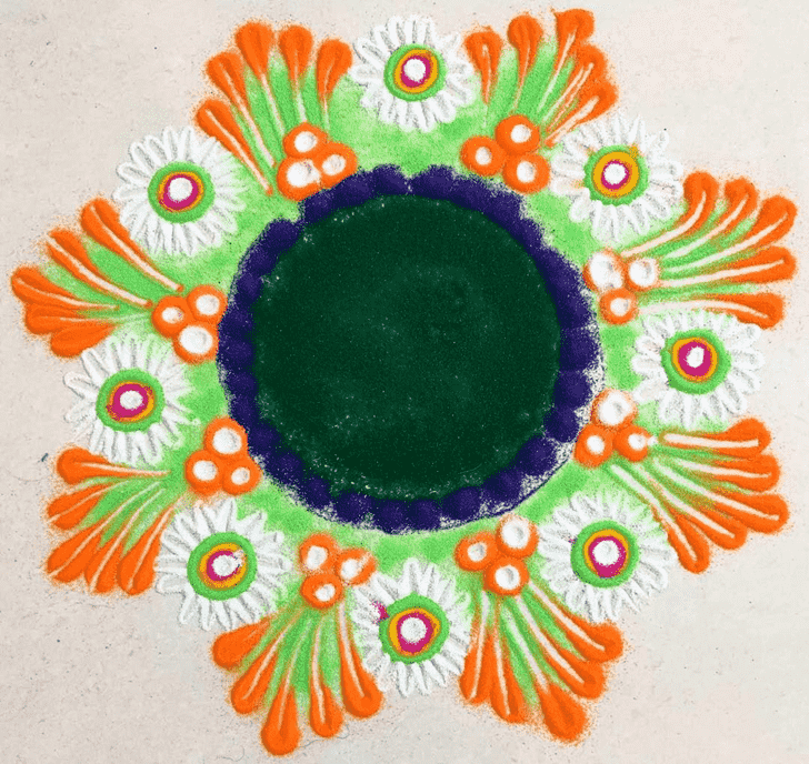 Marvelous Simha Sankranti Rangoli