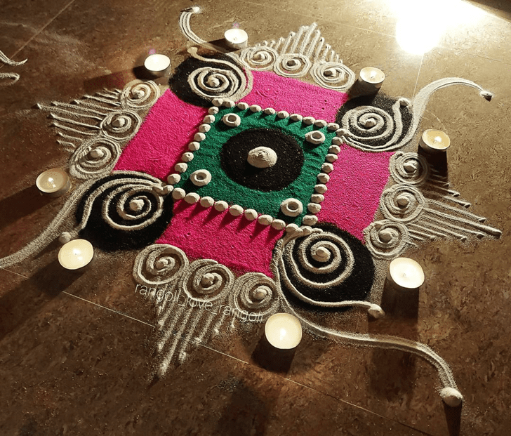 Admirable Simple Rangoli Design