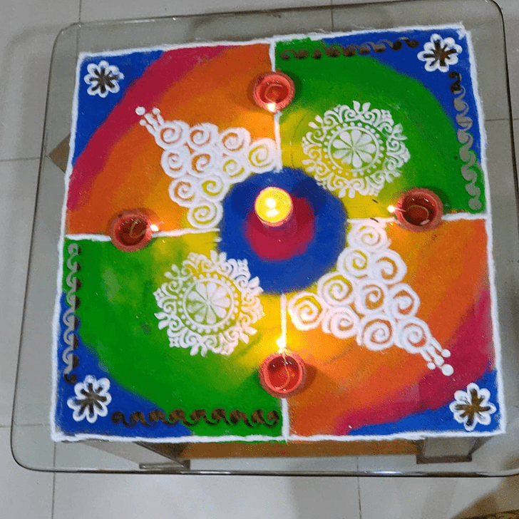 Angelic Simple Rangoli