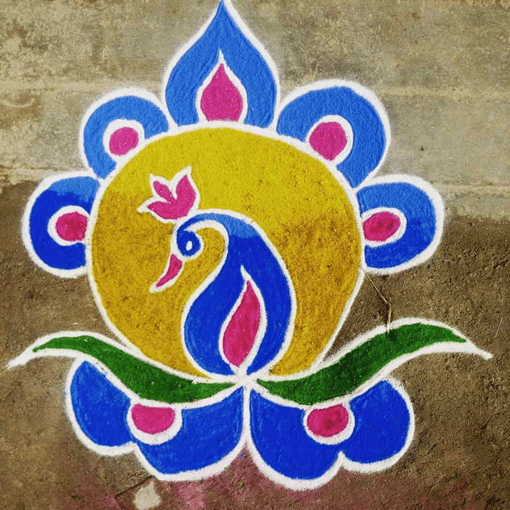 Appealing Simple Rangoli