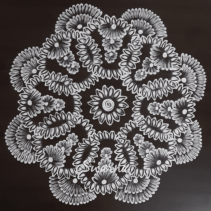 Comely Simple Rangoli