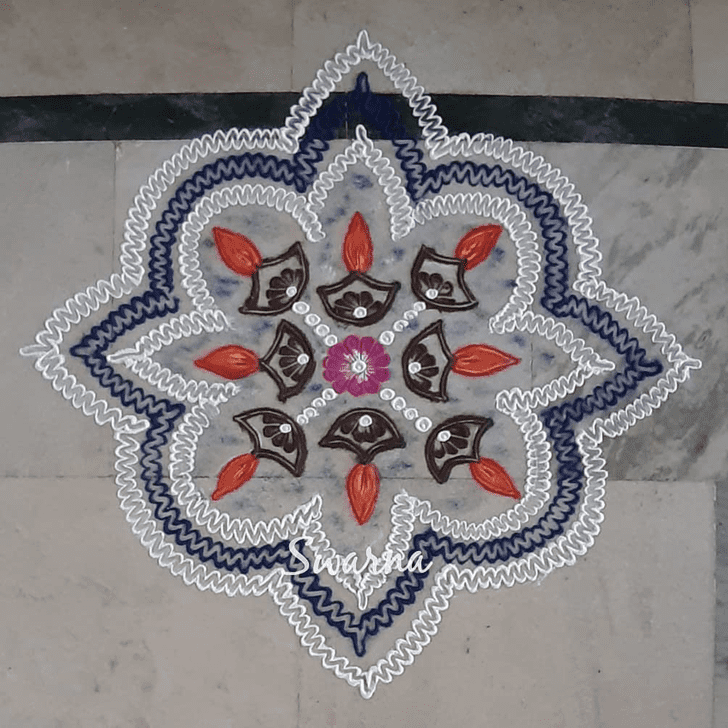 Dazzling Simple Rangoli