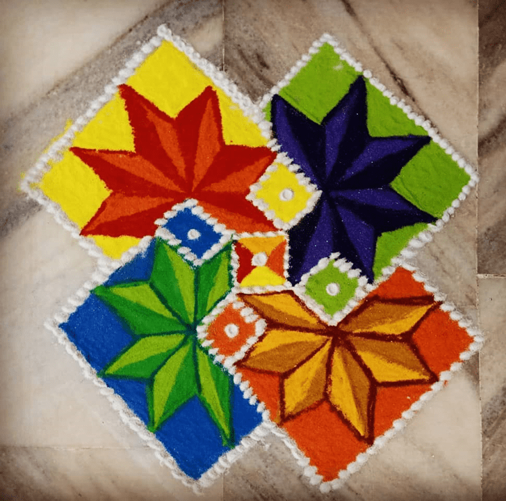 Elegant Simple Rangoli