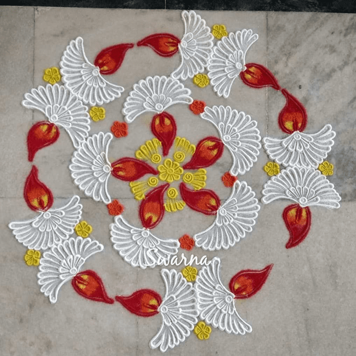 Good Looking Simple Rangoli