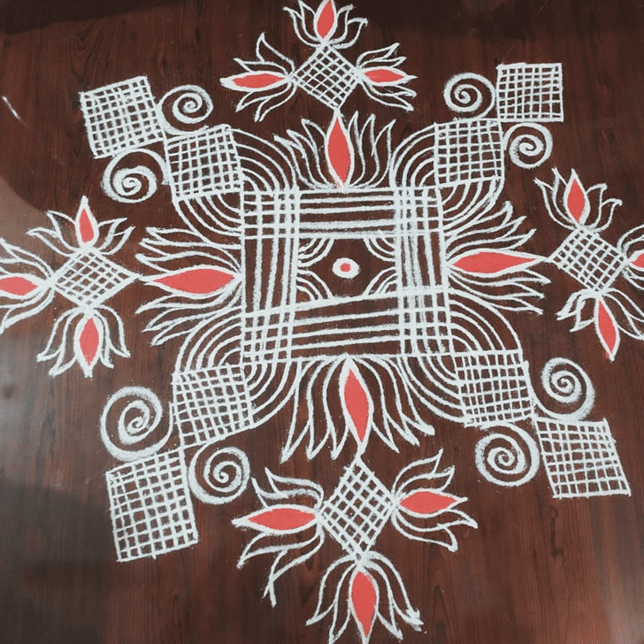 Graceful Simple Rangoli