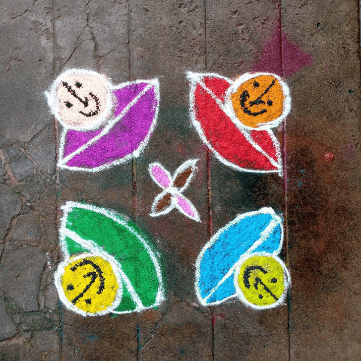 Mesmeric Simple Rangoli